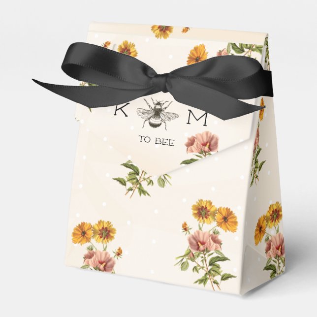 Meed to Bee Wedding Favors Box Presentaskar (Framsidan Sidan)
