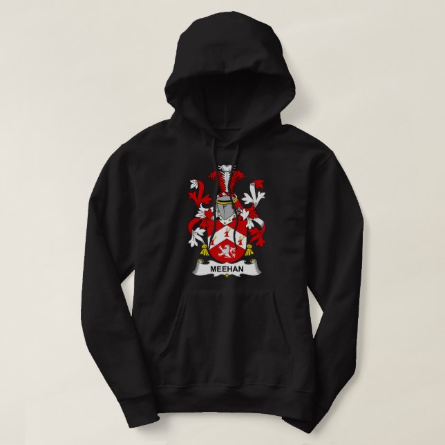 Meehan Jackar Arm Family Crest Premium Hoodie (Design framsida)