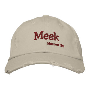 MEEK-bibelcitattecken Anpassa den Broderad Keps
