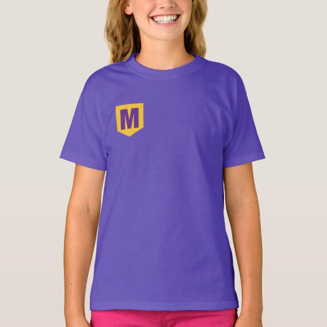 Meekah M Logotyp Pocket T Shirt (Framsida)