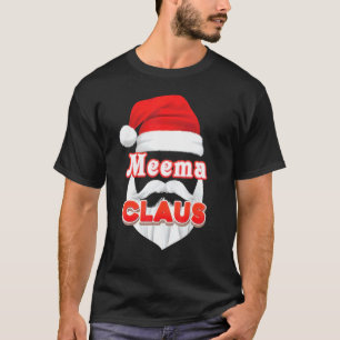 Meema Claus jul Santa Ansikte Merry Ugly Sweate T Shirt