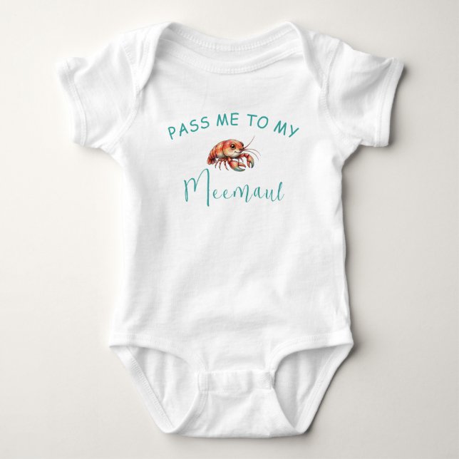 Meemaw Crawfish Baby Tröja (Framsida)