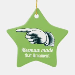 Meemaw Julgran Ornament