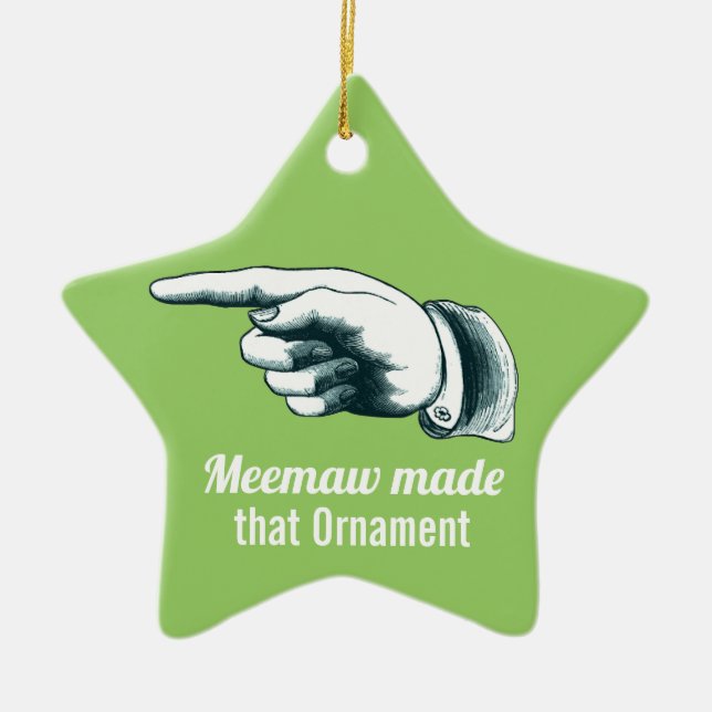Meemaw Julgran Ornament (Framsidan)