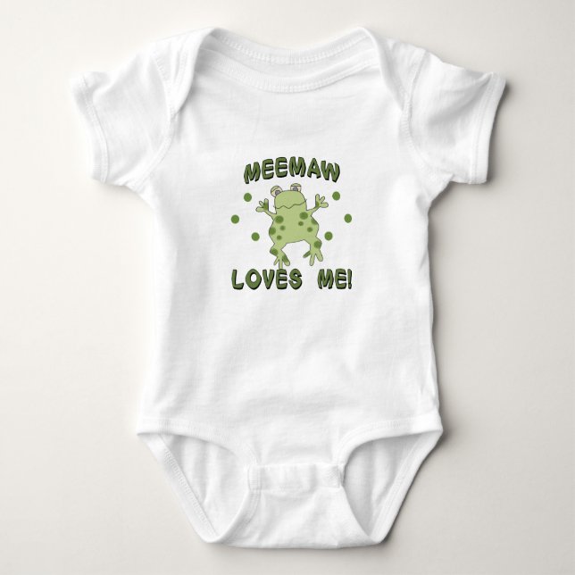MeeMaw Kärlek Me Frog Tee Shirt (Framsida)