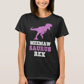 Meemaw-saurus Rex Dino Dinosaur Meemawsaurus Rolig T Shirt