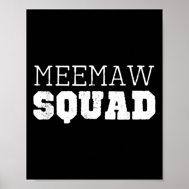 Meemaw Squad Coola Funny Mee-maw Poster (Framsidan)