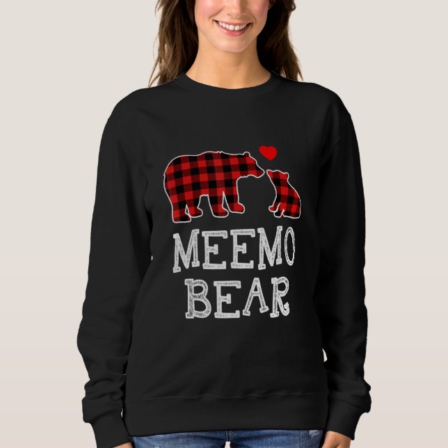 Meemo Bear Buffalo Play-julfamiljen Pajama T Shirt (Framsida)