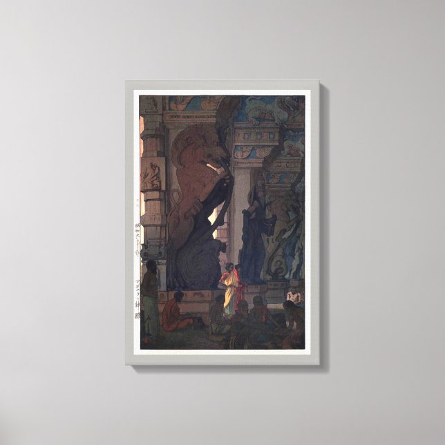 Meenakshi Temple i Madurai, Hiroshi Yoshida Canvastryck (Framsida)