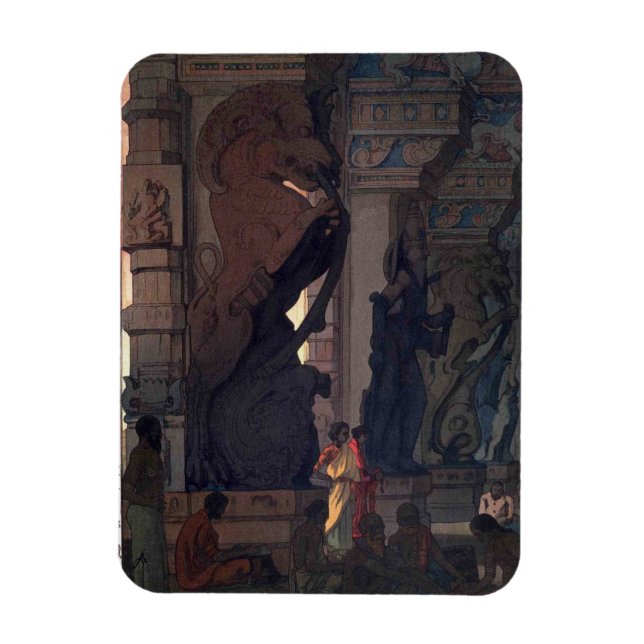 Meenakshi Temple i Madurai, Hiroshi Yoshida Magnet (Vertikal)