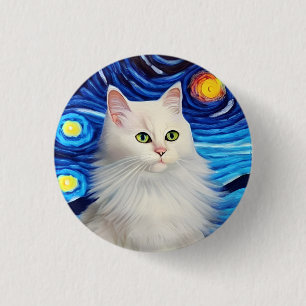 Meeow! 3 cm rund bricka knapp