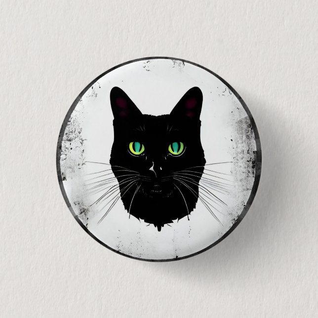 Meeow! 3 cm rund bricka knapp (Framsida)
