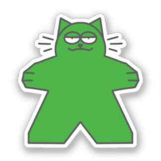 Meeple Cat Sticker Klistermärken