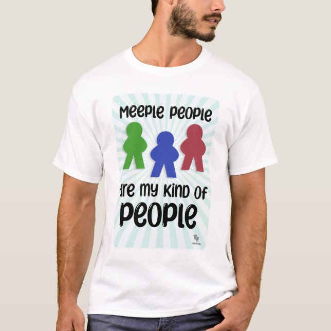 Meeple People Roligt Board Game Night Slogan T Shirt (Framsida)