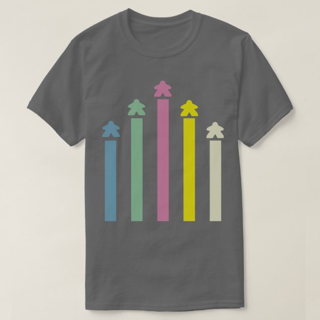 Meeple Rockets T Shirt (Design framsida)