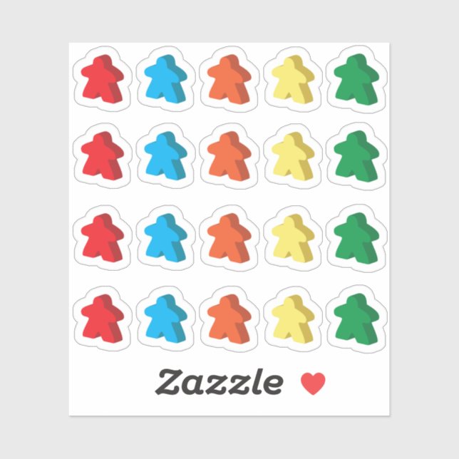 Meeple Stickers Klistermärken (Ark)