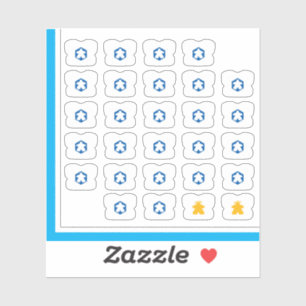 Meeple Tee Stickers - Board Game Guy Klistermärken