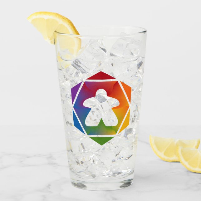 Meeple Tumbler för party Glaskopp (Framsida Ice)