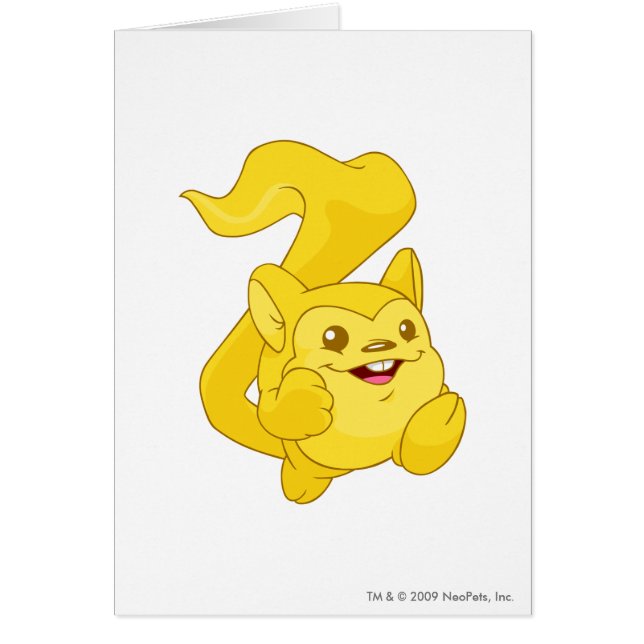 Meerca guld hälsningskort (Framsidan)