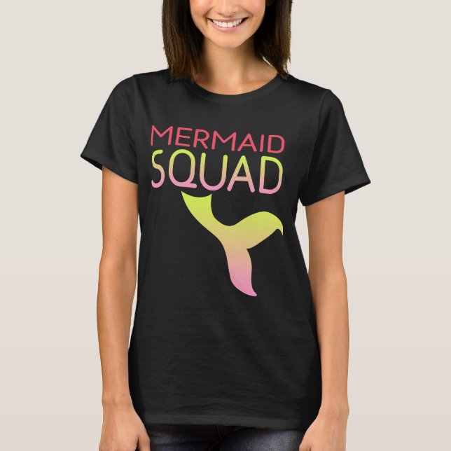 Meerjungfrauen Squad T Shirt (Framsida)