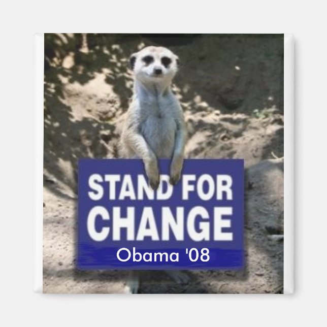 Meerkat 4 Obama Magnet (Framsidan)