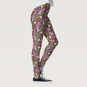 Meerkat Abstrakt Mönster Leggings