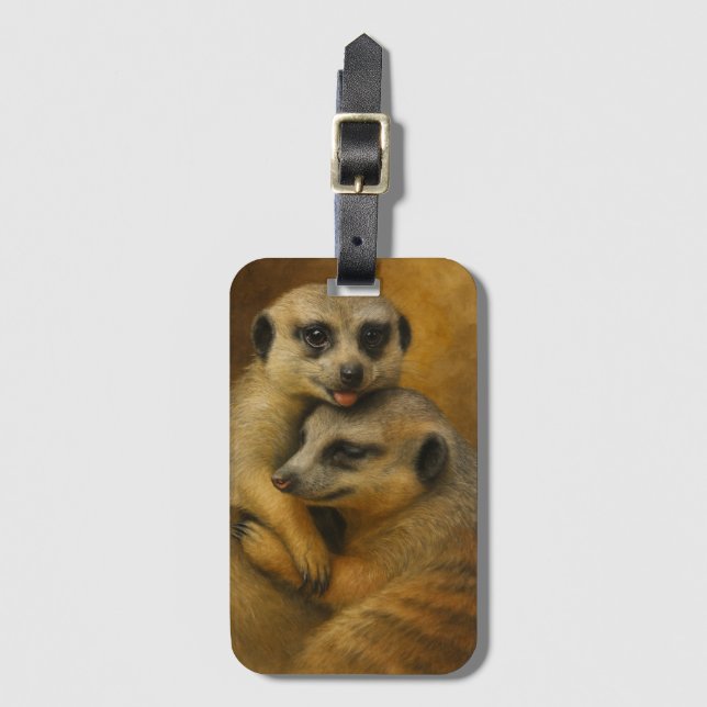 Meerkat-affektion Bagagebricka (Framsida vertikal)