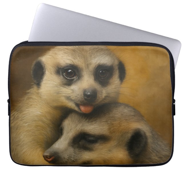 Meerkat-affektion Laptop Fodral (Framsidan)