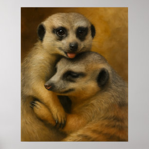 Meerkat-affektion Poster