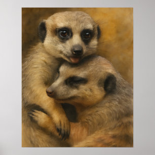 Meerkat-affektion Poster