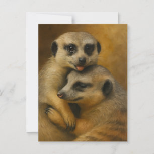 Meerkat-affektion Vykort