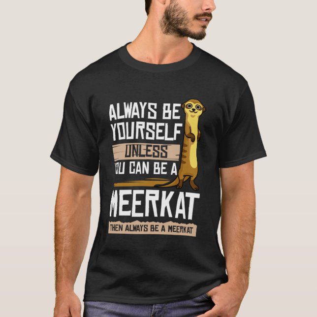 Meerkat Afrika Safari T Shirt (Framsida)
