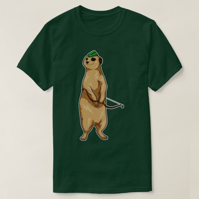 Meerkat Archer Bow T Shirt (Design framsida)