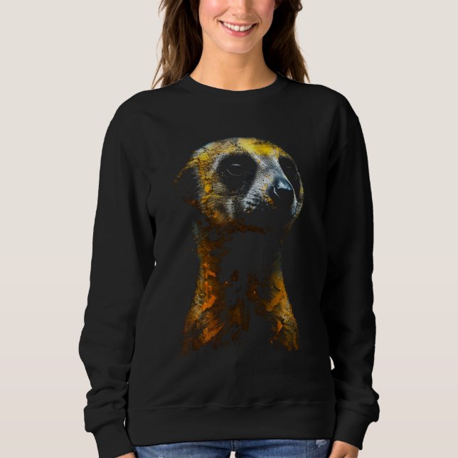 Meerkat Artwork - Animal Art Meerkat_2 T Shirt (Framsida)