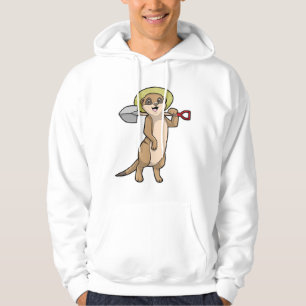 Meerkat as Farmer med Shovel Hoodie