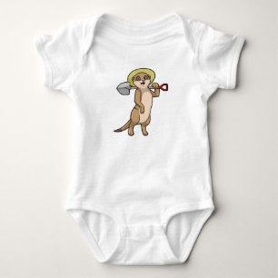 Meerkat as Farmer med Shovel T Shirt