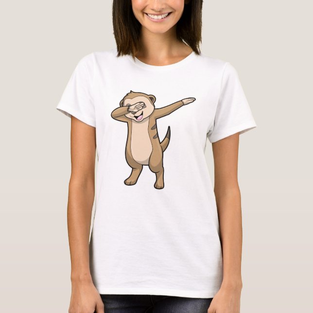 Meerkat as Hip hop Dance Dab T Shirt (Framsida)
