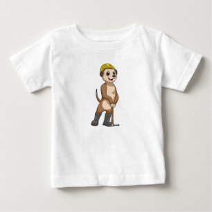 Meerkat as Miner med Pickaxe T Shirt