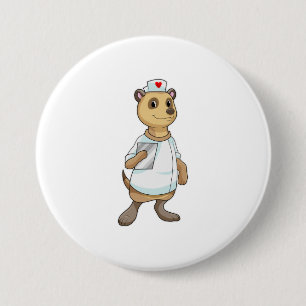 Meerkat as Nurse with Heart Knapp