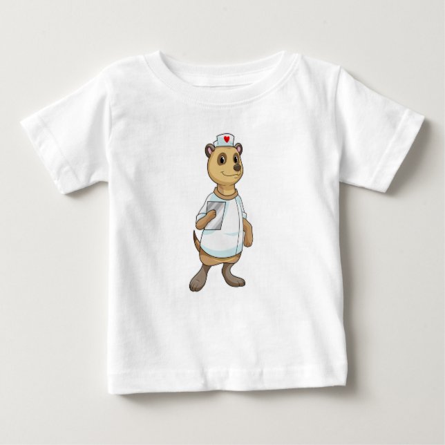 Meerkat as Nurse with Heart T Shirt (Framsida)