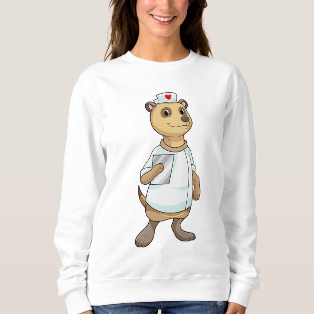 Meerkat as Nurse with Heart T Shirt (Framsida)