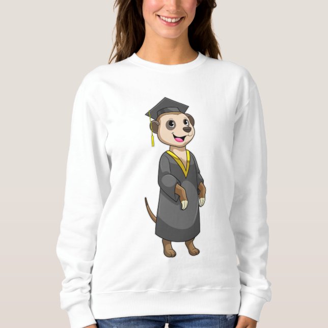 Meerkat as Student med diploma T Shirt (Framsida)