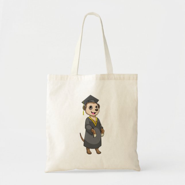 Meerkat as Student med diploma Tygkasse (Framsidan)