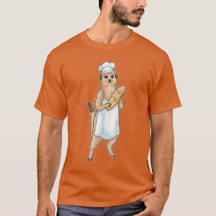 Meerkat Baker Bread T Shirt