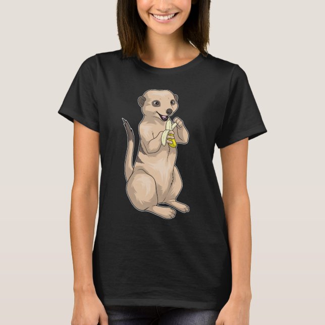 Meerkat Banana T Shirt (Framsida)