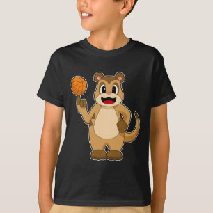 Meerkat Basketball-spelare Basketball T Shirt