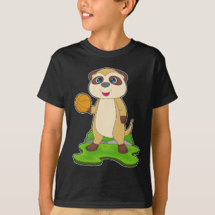 Meerkat Basketball-spelare Basketball T Shirt