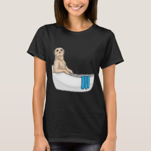 Meerkat Bathe Bathtub T Shirt