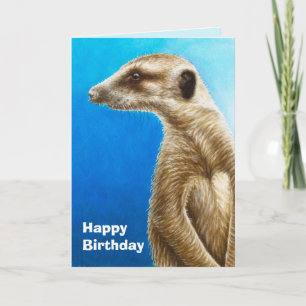 Meerkat Birthday Card Kort