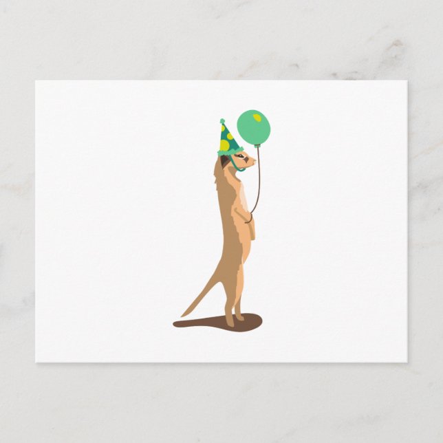 Meerkat Birthday Vykort (Framsida)